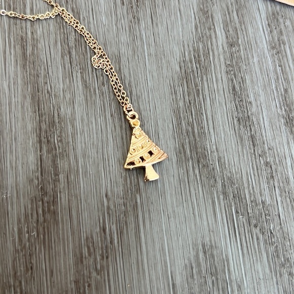 Wish Necklace Christmas Tree Charm Necklace - Picture 2 of 4